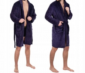 MEN'S FLUFFY BATHROBE ML/XL/XXL