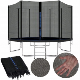 LARGE GARDEN TRAMPOLINE FOR CHILDREN WITH 15FT NET