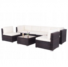 GARDEN FURNITURE SET, TABLE SET, TECHNORATTAN CHAIRS FOR TERRACE, BALCONY