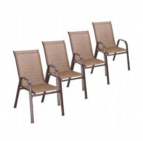 4x GARDEN CHAIR, strong CHAIRS, CHAIRS for the terrace, balcony, terrace, metal